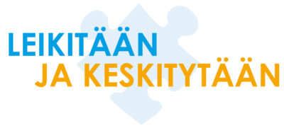 Leikitään ja keskitytään -hankkeen logo.